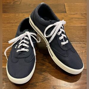 Keds Navy Blue White Women’s Sz 8 Canvas Lace Up Dream Foam Memory Sneakers